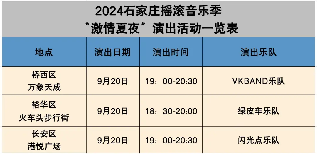 一起摇滚！本周摇滚音乐演出季具体安排来了  第6张