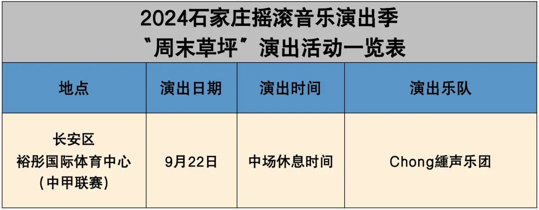 一起摇滚！本周摇滚音乐演出季具体安排来了