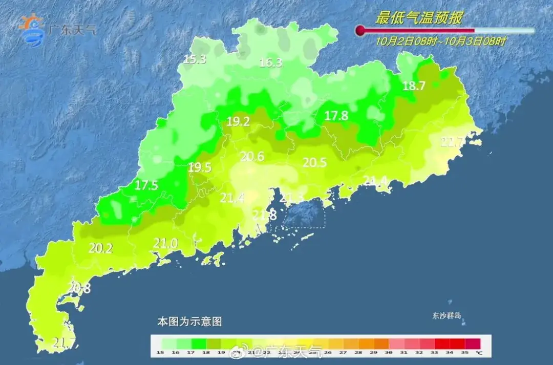 广东降温10℃，预计冷空气本月还将“打卡”三次，最新广东天气预报  第2张